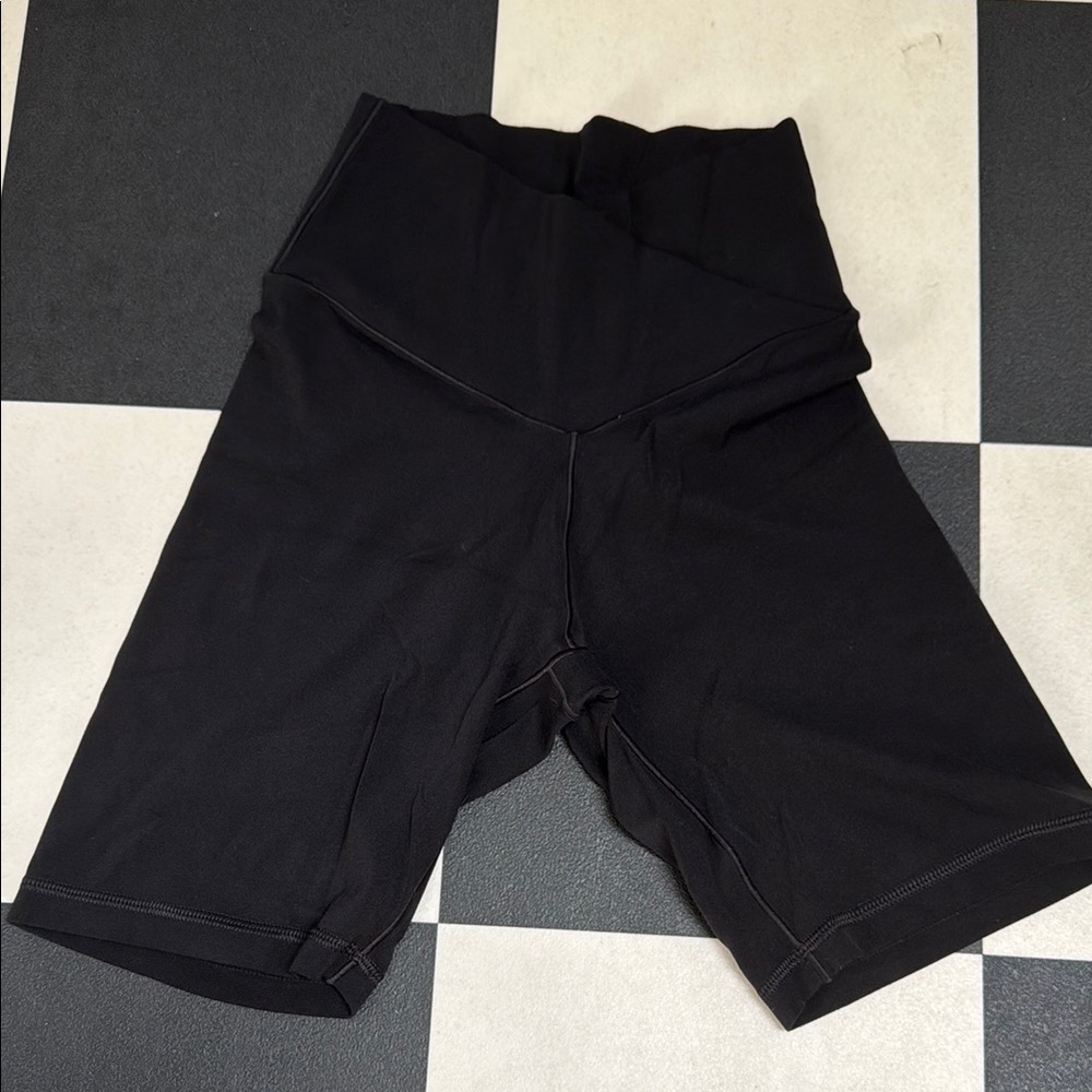Women's Black High-Waisted Shorts